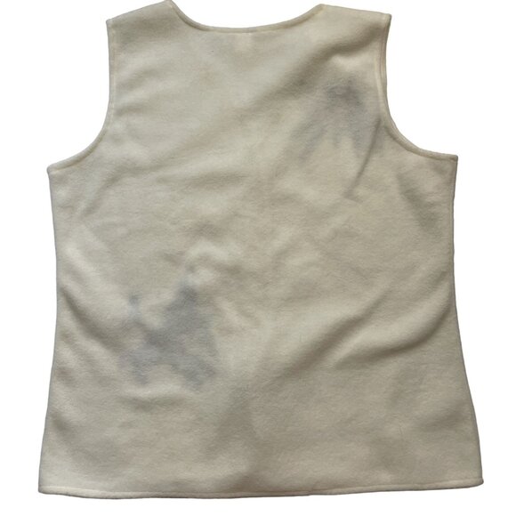 Vintage Womens Fleece Vest feat Embroidered Cardinals Size L Collections Etc. - Picture 2 of 7